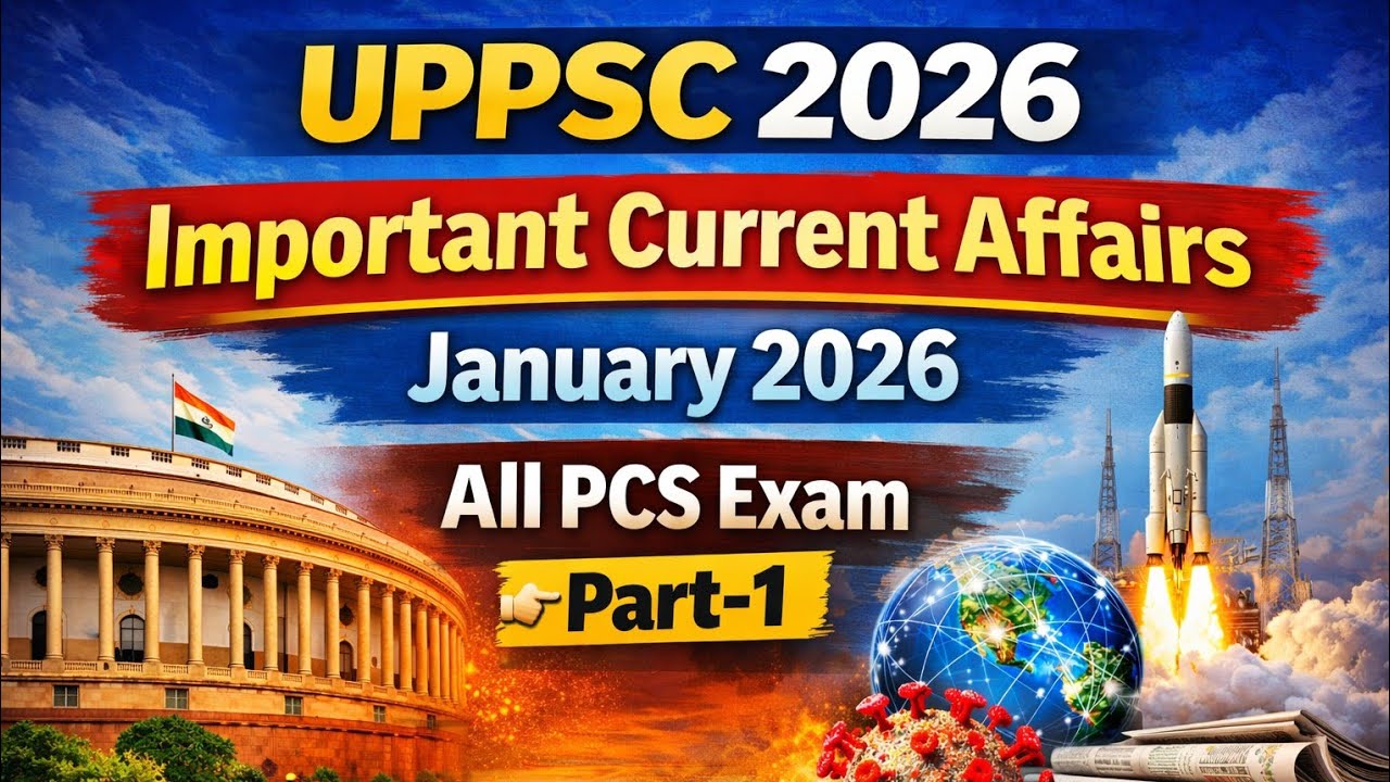 UPPSC 2026 | जनवरी करेंट अफेयर्स 2026 | All PCS Exam | Part-1