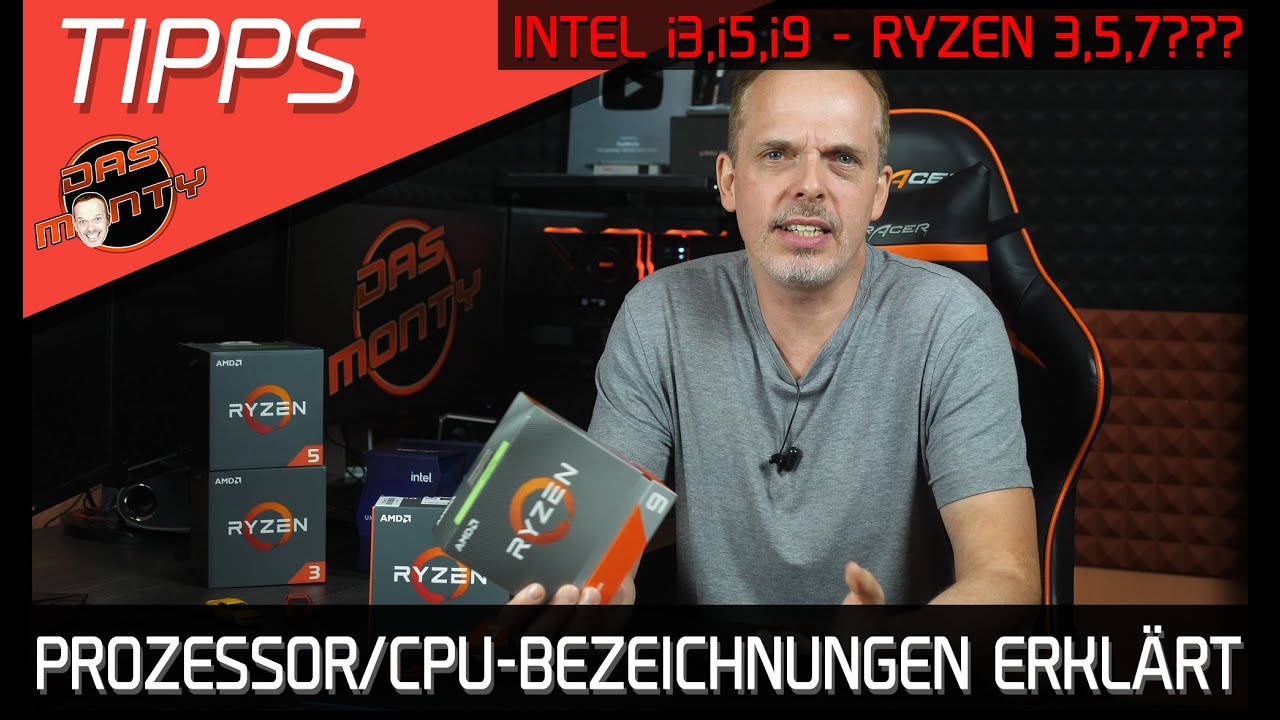 New CPU/Prozessor Bezeichnungen einfach erklärt | Was bedeutet Core i9 oder Ryzen 5900X? | DasMonty