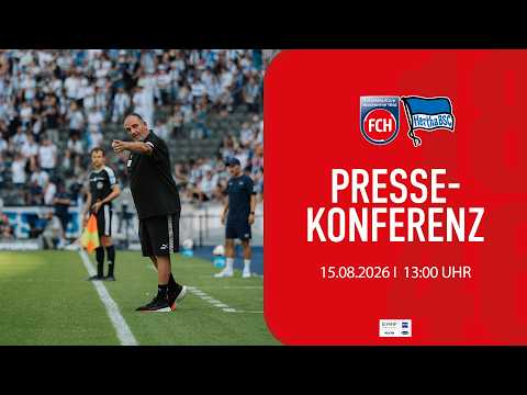 Die Pressekonferenz nach dem Spiel gegen Hertha BSC