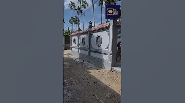 Một mẫu cổng , hàng rào từ đường siêu đẹp  .#kisato #contruction #thinhhanh #nhathoho #hangrao