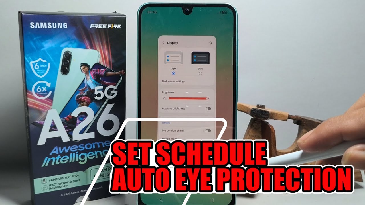 How To Set Schedule Auto Eye Protection On Samsung Galaxy A26 5G - YouTube