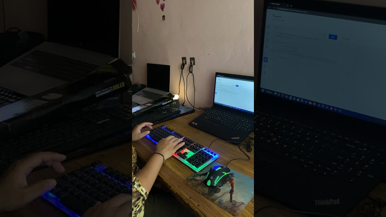 Luminous Rainbow RGB Back-lit Gaming Keyboard Mouse Combo 