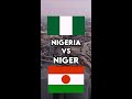 Niger Vs Nigeria Comparison Shorts