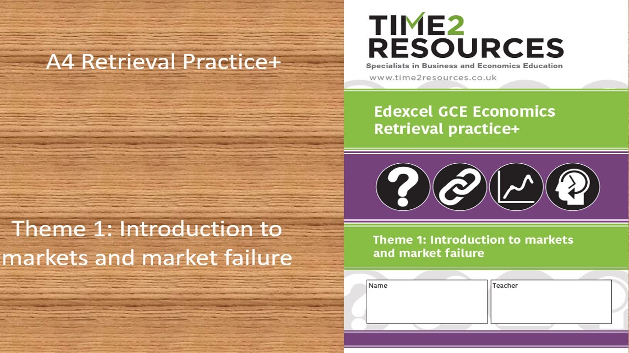 Edexcel GCE Economics Theme 1 Retrieval Practice+ Workbook (Product ...