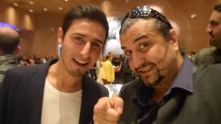 Frank Fazio saluta i fans alla festa del cinema di Roma 2016 col Salutatore