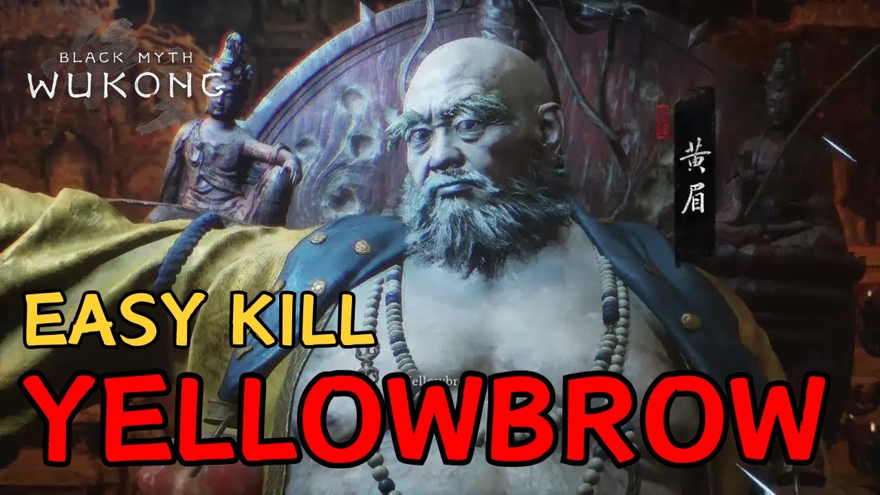 Yellow Bro Black Myth Wukong How to beat Yellowbrow Chapter 3 Endboss Fight (4K ...