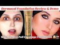 Dermacol Makeup Cover Foundation HONEST Review , PRICE & Demo ( World Most Full Coverage Foundation)