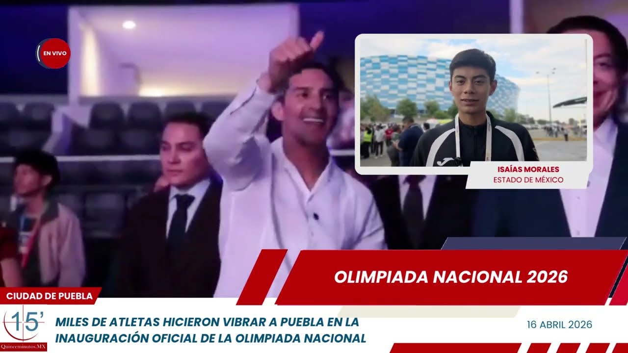 Vibra Puebla con la inauguración de la Olimpiada Nacional CONADE 2026
