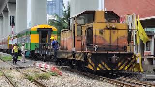 สับเปลี่ยนรถชำรุด มักกะสัน #train #srt #freighttrain