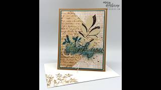 Stampin Up//Nature’s Symphony// Botanical Glow//Nature Walk//Classic Greetings//Hot Foil//Thank You