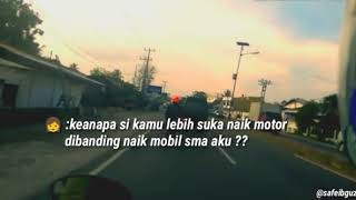 Story wa percakapan di motor, romantis🤩