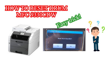 How to reset drum brother mfc 9330cdw easy trick!