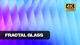 4K Abstract Chromatic Glass Loop - Fractal Glass Background 1 Hour screenshot 5