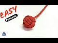 How to make Monkey Fist Knot | Macrame Ball Keychain