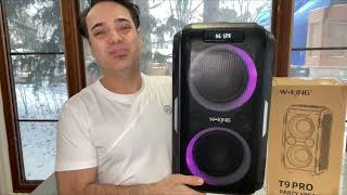 W-KING T9 PRO Bluetooth Speaker, (200W PEAK), Party Portable Speaker