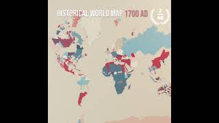 Free Historical World Map 1700 AD  Blender 3D