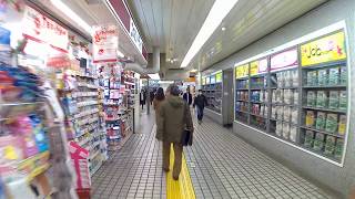 【4K散歩動画】walkking around Shinjuku　 JR新宿駅南口から地下道で新宿駅東口まで　散歩　アクションカメラ