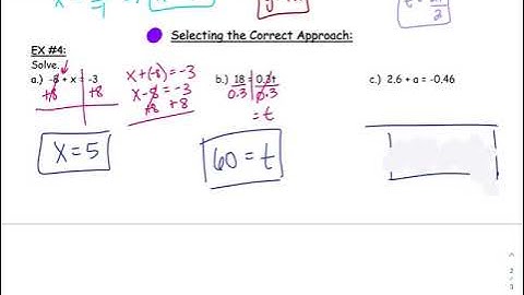 MAT114 2.1 ex4 Solving Equations VIDEO