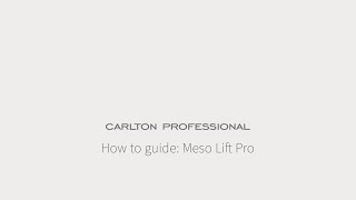 Meso Lift Pro - How To Guide