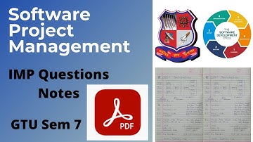 Software Project Management (3171609) GTU Imp Questions, Notes