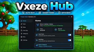 Vxeze Hub - Scripts Kaitun Grow A Garden 2 Bao Cuttay