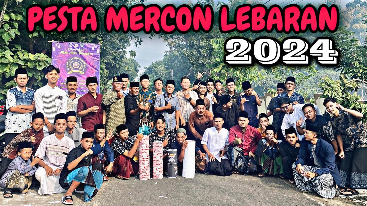 Pesta Mercon Lebaran Hari Raya Idul Fitri 2024