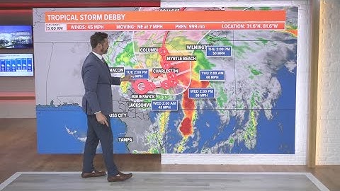 Tropical Storm Debby to make 'hard turn north' towards Carolinas Tuesday | Aug. 6, 6:30 a.m. update
