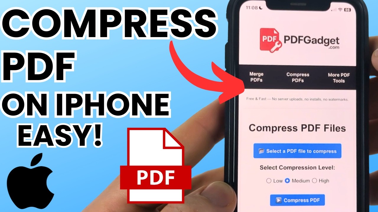 How to Compress PDF on iPhone or iPad