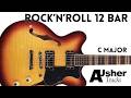 Classic Rock n Roll 12 Bar Blues Guitar Backing Track Jam in C major