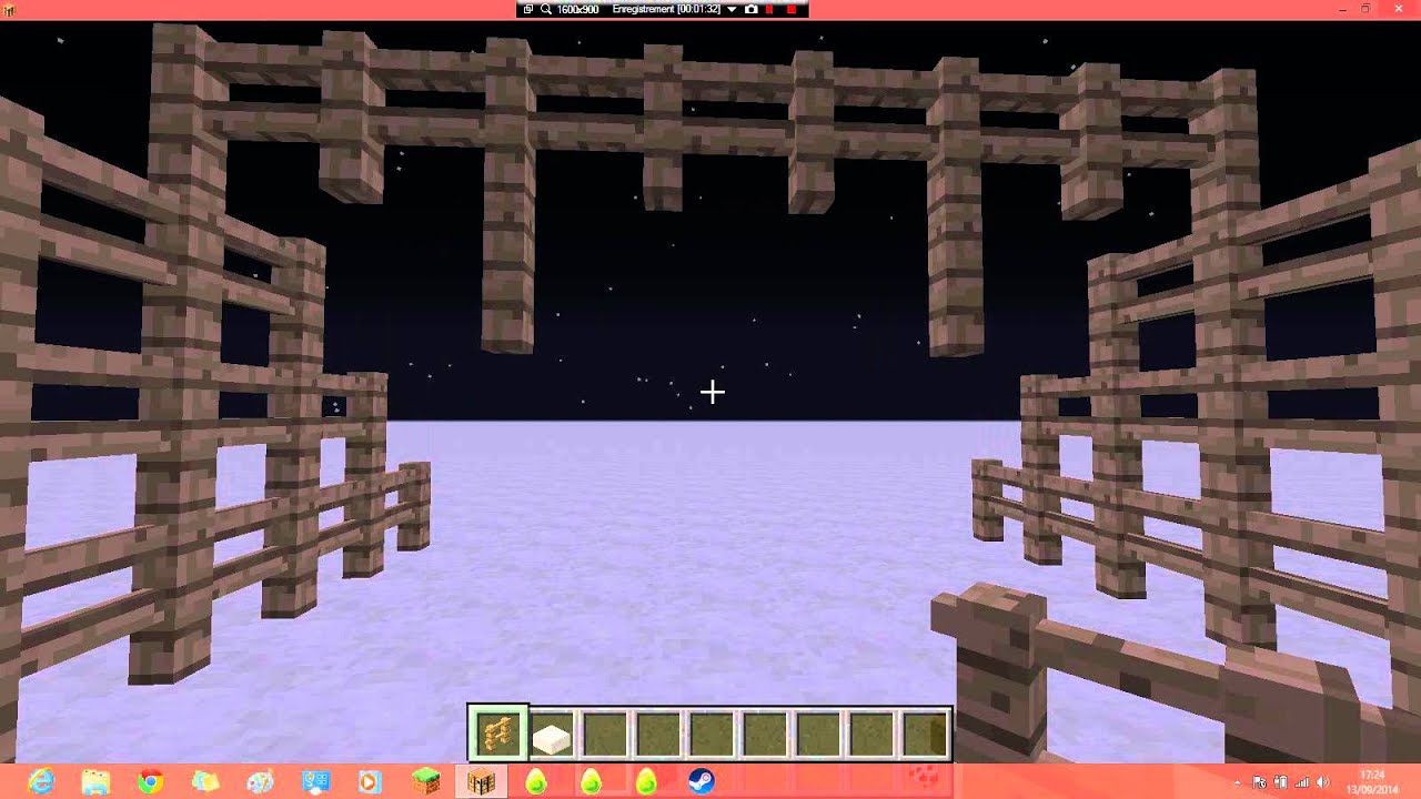 Comment fair une balançoire dans minecraft - YouTube