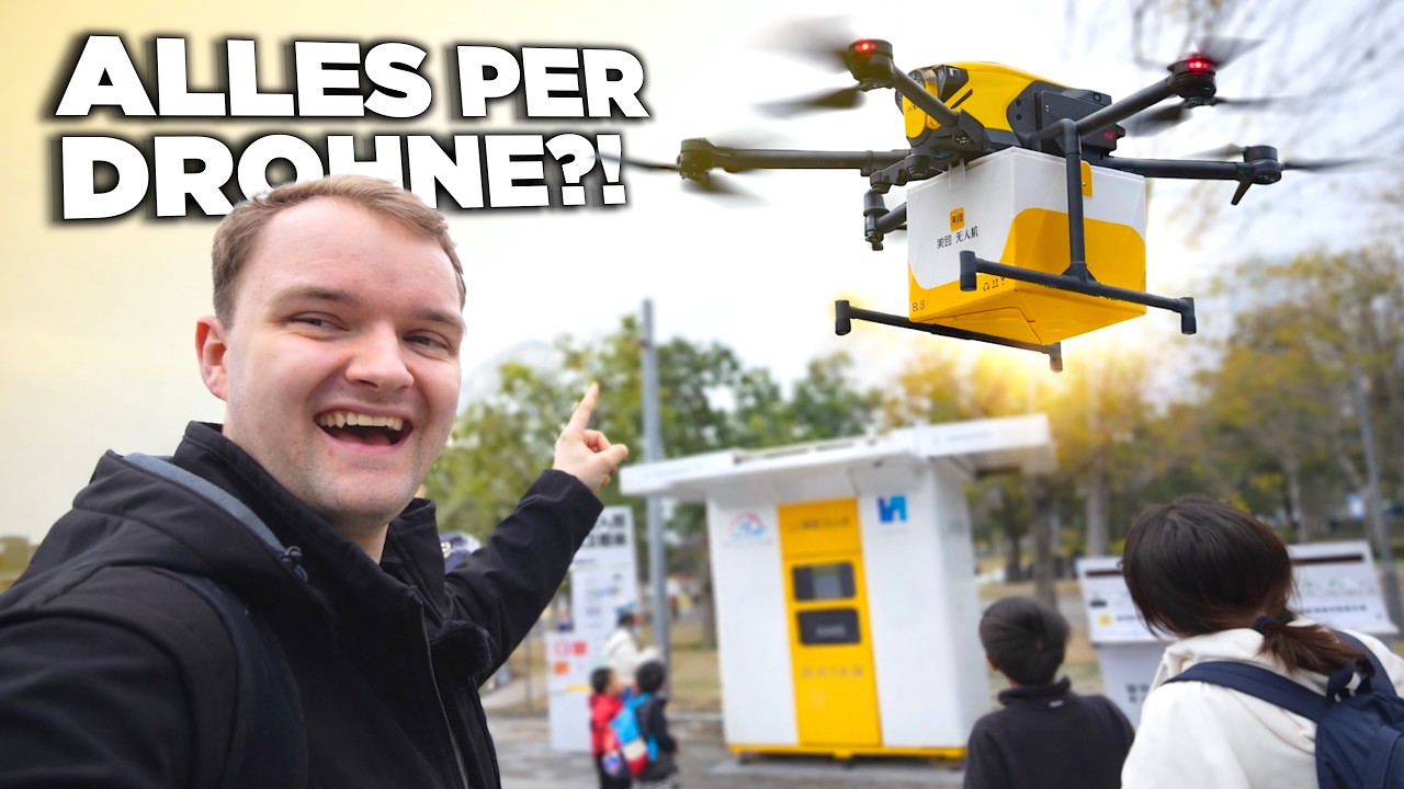 Lieferando hat ein Problem: China liefert per Drohne in 5 Min ⚡