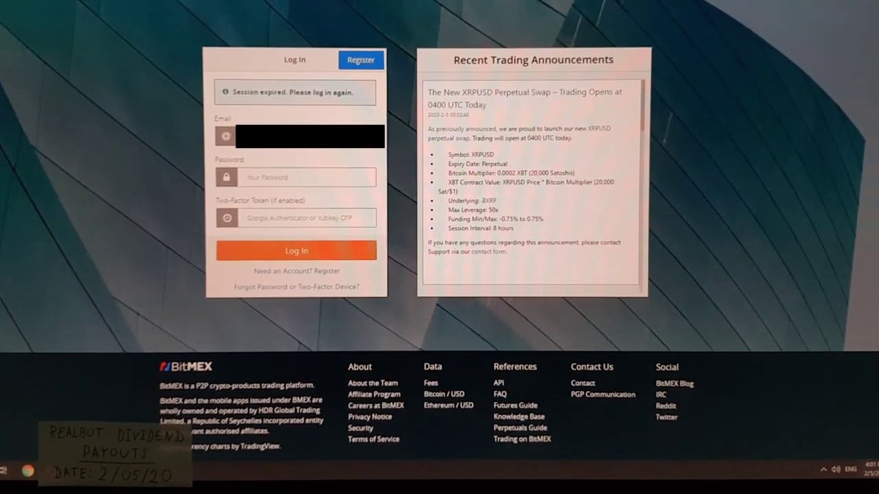 Realbitconnect-realBOT update (05/02/2020)