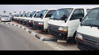 Toyota old model HiAce for sale, English review of Toyota wagon used. HiAce mini bus for sale.