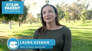 Laura Keenan Supporting Colin Parent