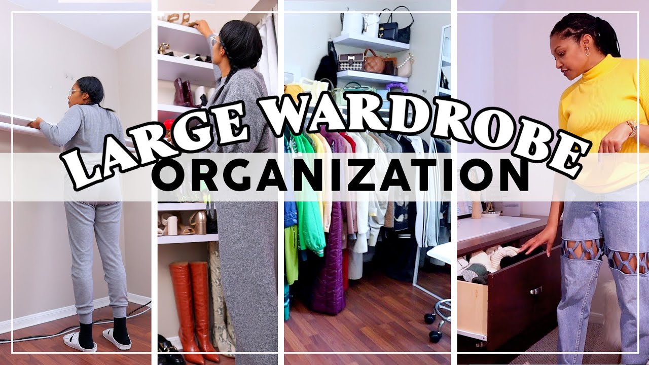 TOO MANY CLOTHES Organization! Large Wardrobe Storage YouTube