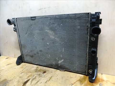 Mercedes Benz w204 снятие и чистка радиатора cleaning front coolant radiator int
