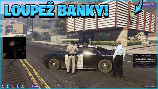 LOUPEŽ BANKY A ÚNOS... PATROLA VE VRTULNÍKU! | COMMUNITY RP