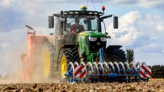 John Deere 6155R & Kuhn Combiliner Sitera 3000 Am Raps Drillen 4K
