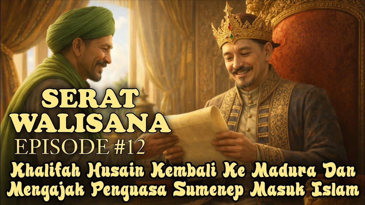 SERAT WALISANA EPISODE #12 | KHALIFAH HUSAIN KEMBALI KE MADURA MENGAJAK PENGUASA SUMENEP MASUK ISLAM