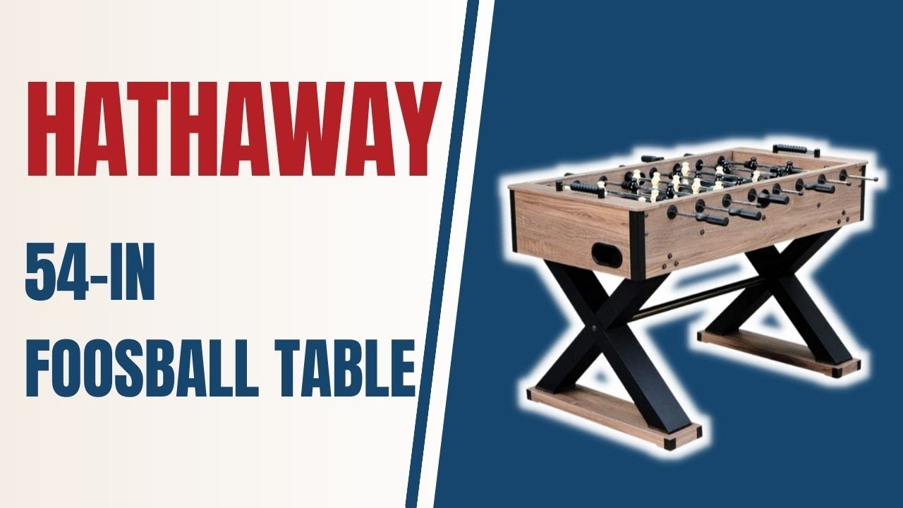 Hathaway Excalibur 54 in Foosball Table Driftwood