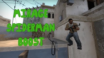 CS:GO - Map Secrets #5 Mirage Spiderman Boost [MID]