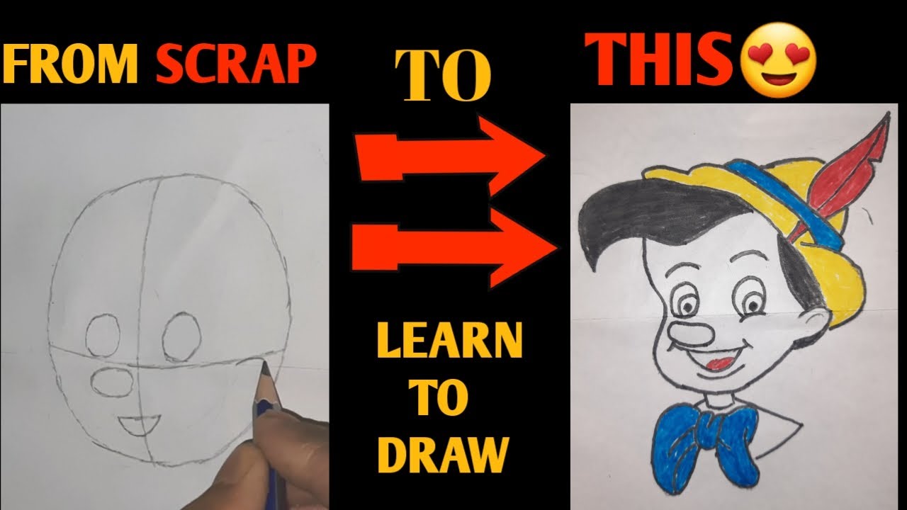 Easy Pinocchio Drawing Tips Learning 