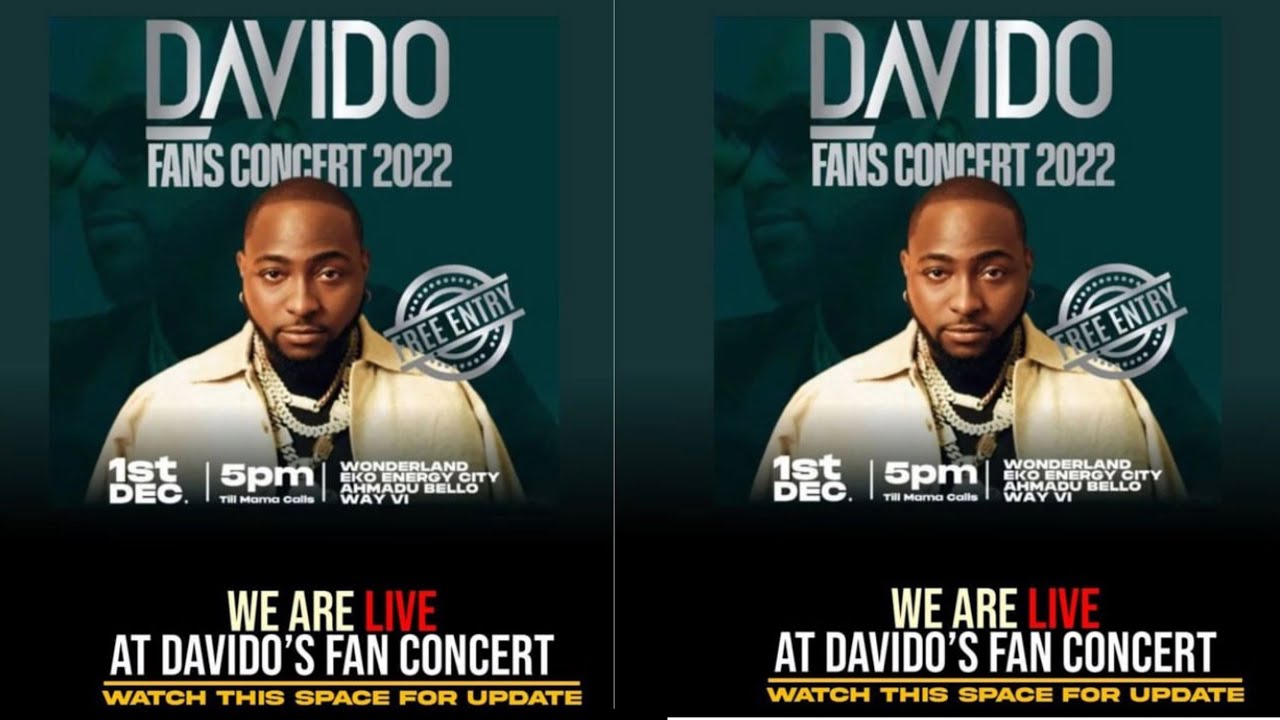 Davido Fans Concert 2022 Live