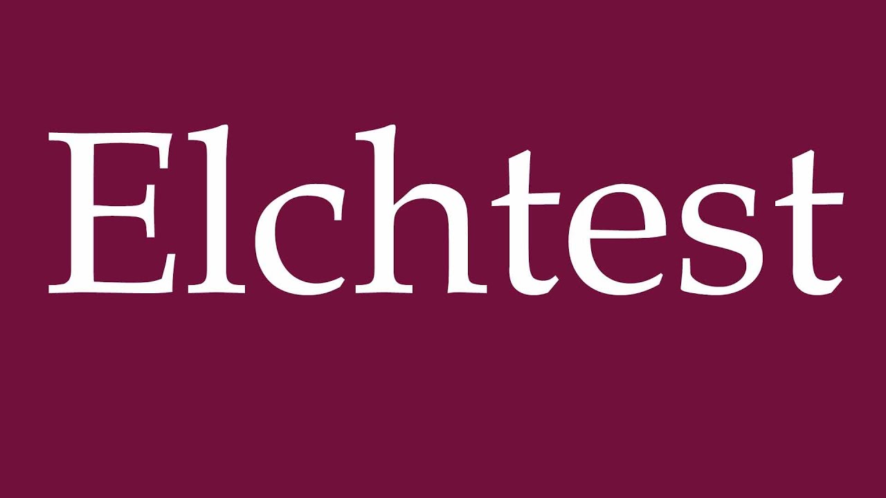 How to Pronounce ''Elchtest'' (Moose test) Correctly in German