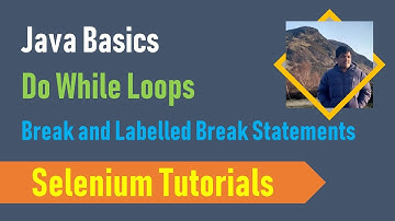 20G. Java Basics for Selenium - Do While Loops - Break and Labelled Break Statements