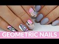 Modern Geometric Design | Combination Manicure