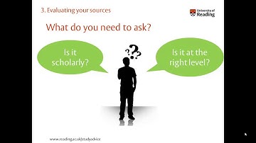 Evaluating your sources