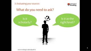 Evaluating your sources