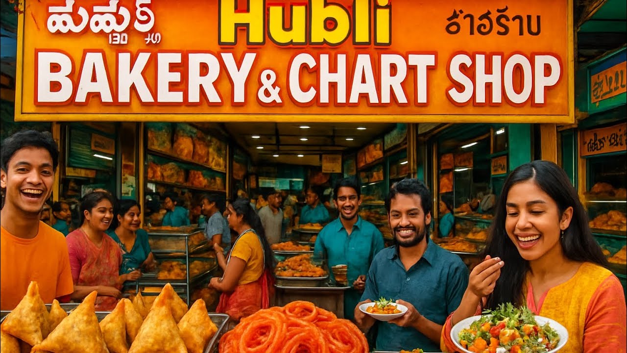 Exploring Hubli Karnataka | Famous Bakery Shops,Local Shops & Chart Bundles | Hubli Market Tour 2025