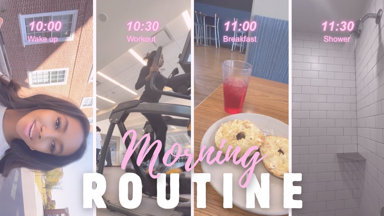 My productive college morning routine ☀️✨ 